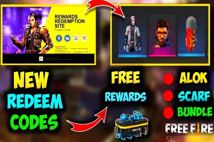 Latest Free Fire Redeem Codes Today HD photo